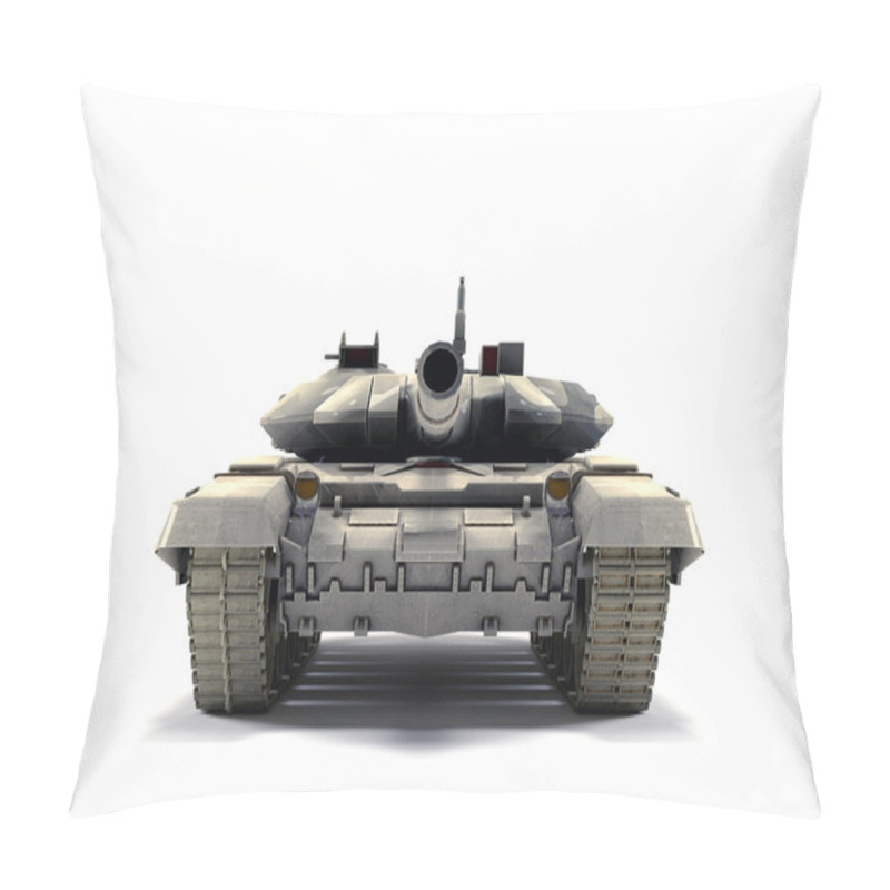 Personality  T-90 Main Battle Tank, Isolated On White Background Pillow Covers