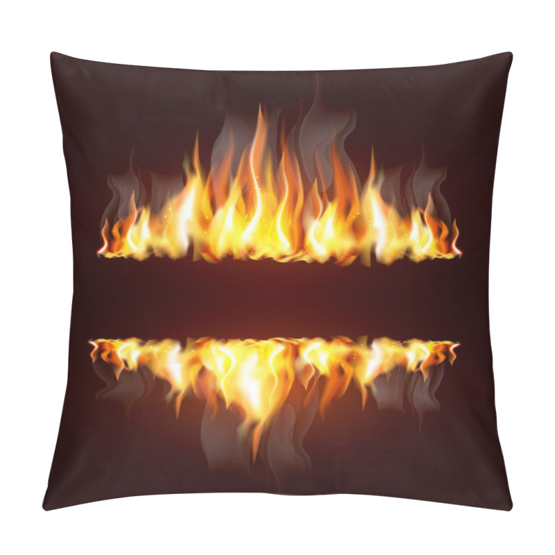 Personality  Background With A Burning Flame And Place For Text Pillow Covers