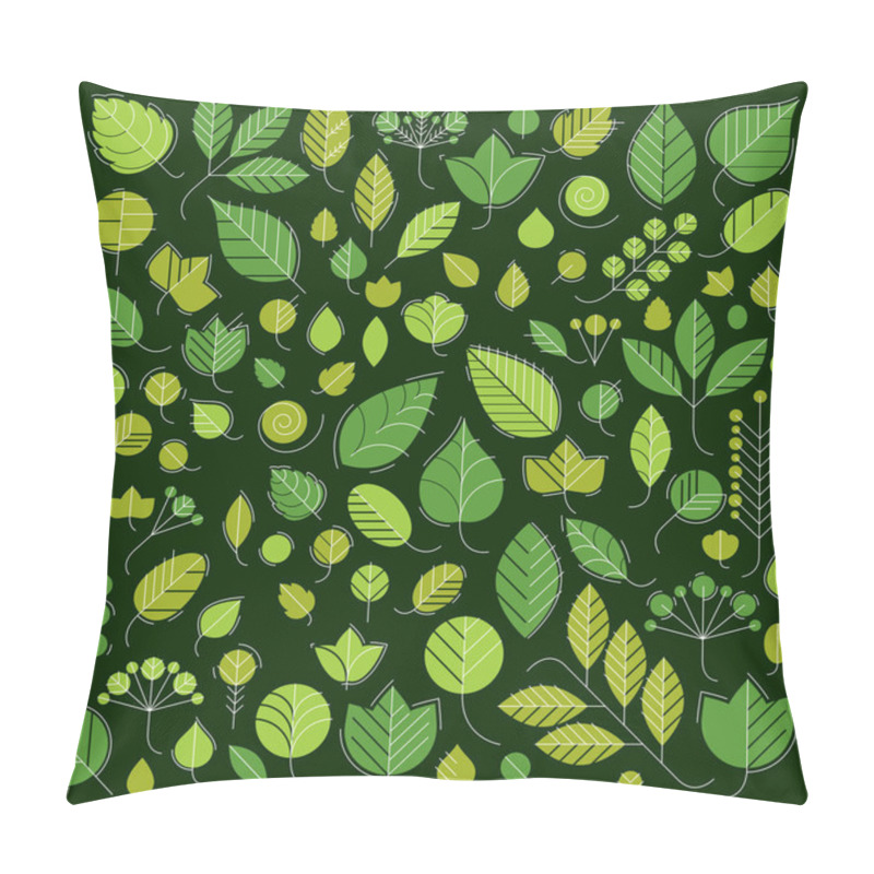 Personality  Green Tree Leaves Pillow Covers