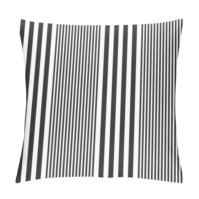 Personality  Black And White Vertical Striped Seamless Pattern Background Suitable For Fashion Textiles, Graphics Pillow Covers