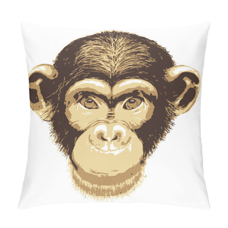 Personality  Vector Image Of Monkey Pillow Covers