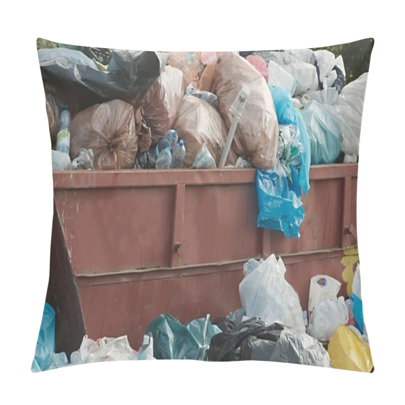 Personality  Garbage Containers Full, Overflowing Pillow Covers