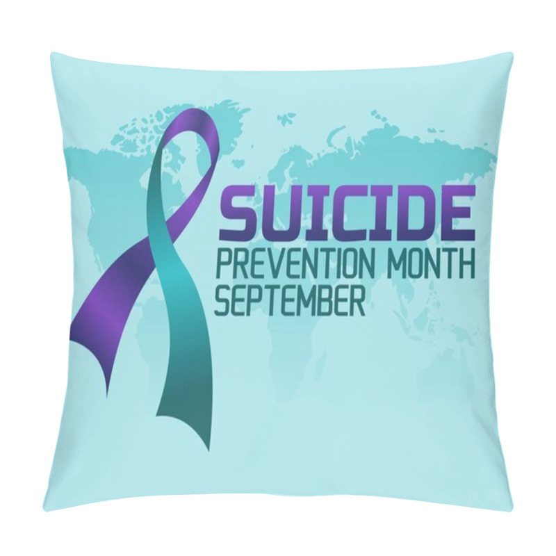 Personality  Vector Graphic Of Suicide Prevention Month Good For Suicide Prevention Month Celebration. Flat Design. Flyer Design.flat Illustration. Pillow Covers