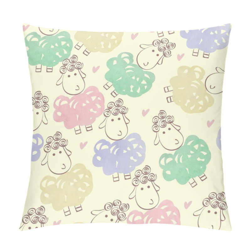 Personality  Cartoon Sheep Pillow Covers