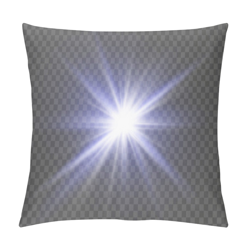 Personality  Glow Isolated White Light Effect Pillow Covers