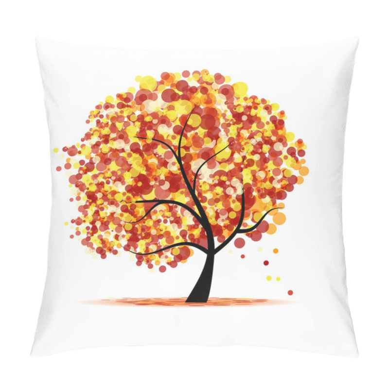 Personality  Abstract Autumn Tree For Your Design Pillow Covers