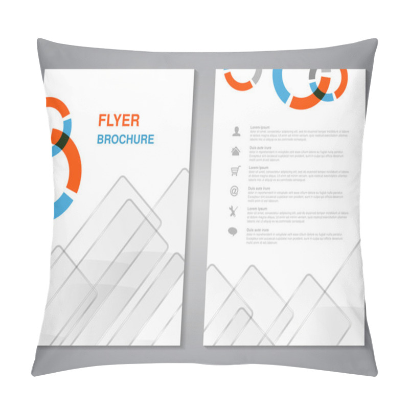 Personality  Modern Design Brochure Pillow Covers