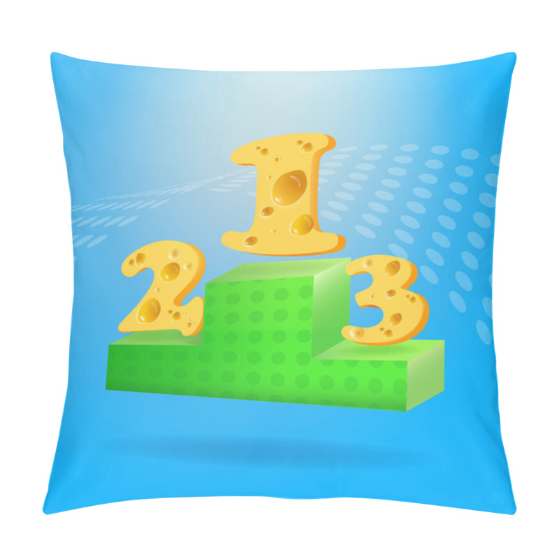 Personality  Sports Podium. Vector Design Pillow Covers