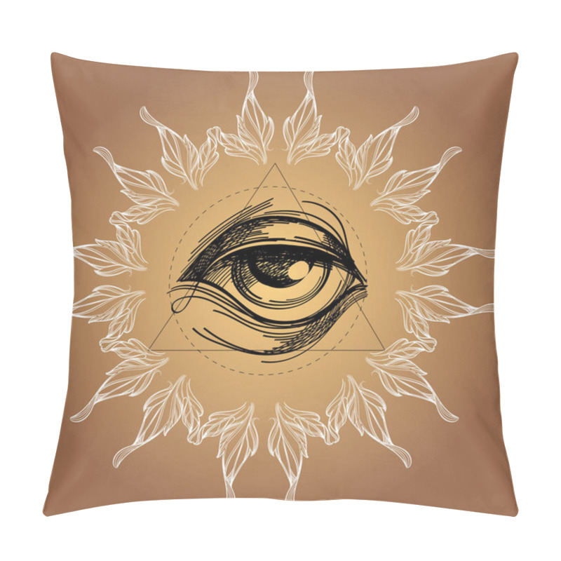 Personality  Eye In The Style Of Boho Pillow Covers