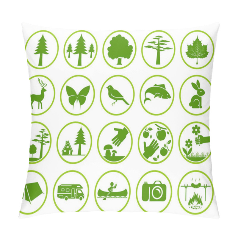 Personality  Set Of Nature Signs Pillow Covers