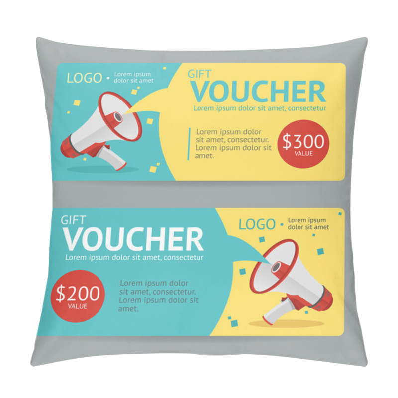 Personality  Gift Voucher. Vector Pillow Covers