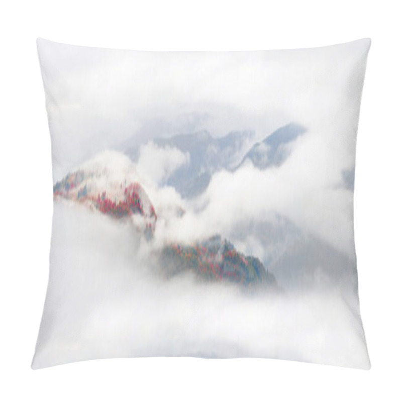 Personality  Sea Fog After Rain In Mountains Pillow Covers