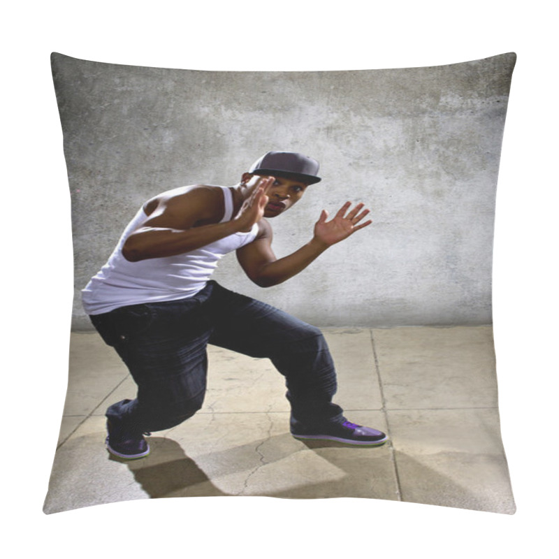 Personality  Man Posing Hip Hop Dance Pillow Covers