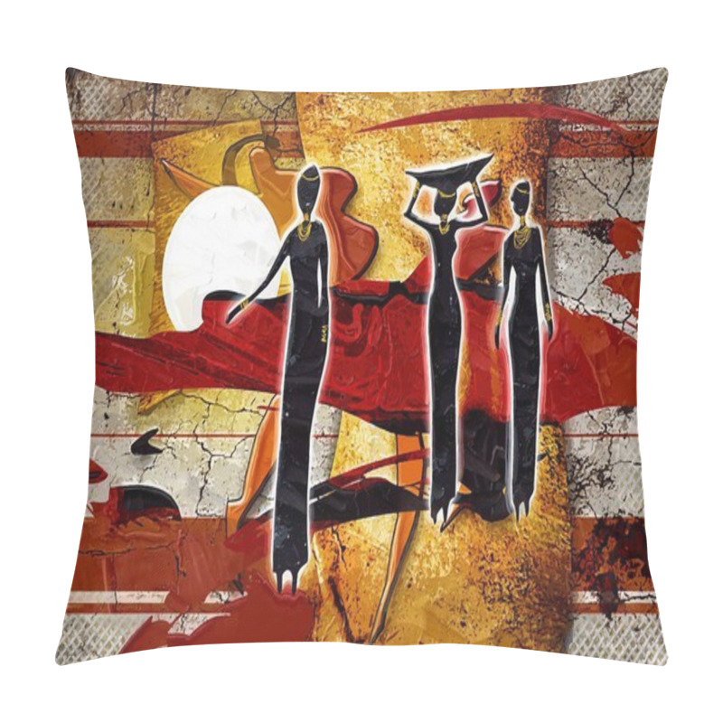 Personality  African Motive Art Pillow Covers