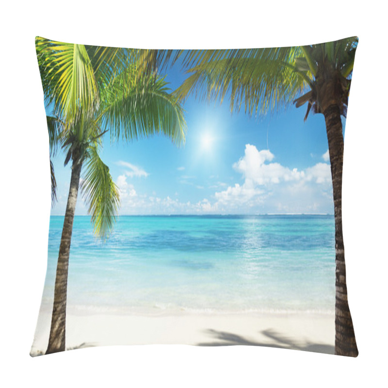 Personality  Palms And Beach Pillow Covers