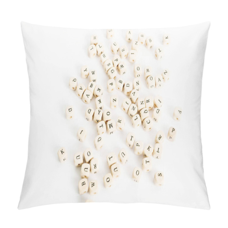 Personality  Alphabet Letters On White Background Pillow Covers