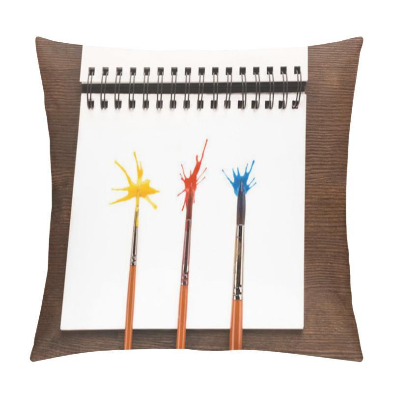 Personality  Brushes And Paint Splashes   Pillow Covers