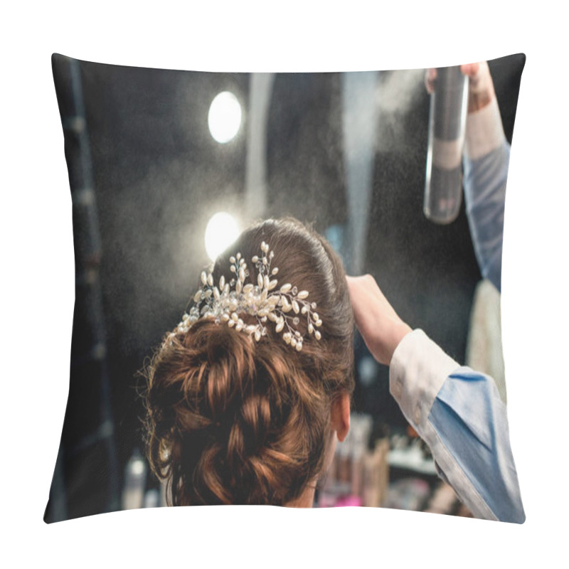 Personality  Hairstylist Fixating Clients Hairdo  Pillow Covers