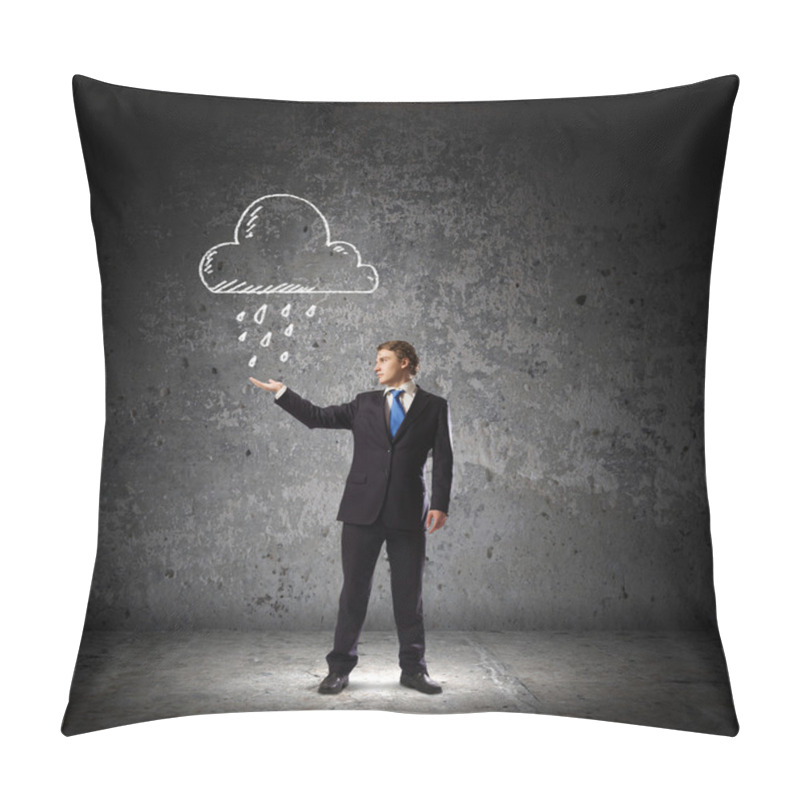 Personality  Businessman In Trouble Pillow Covers