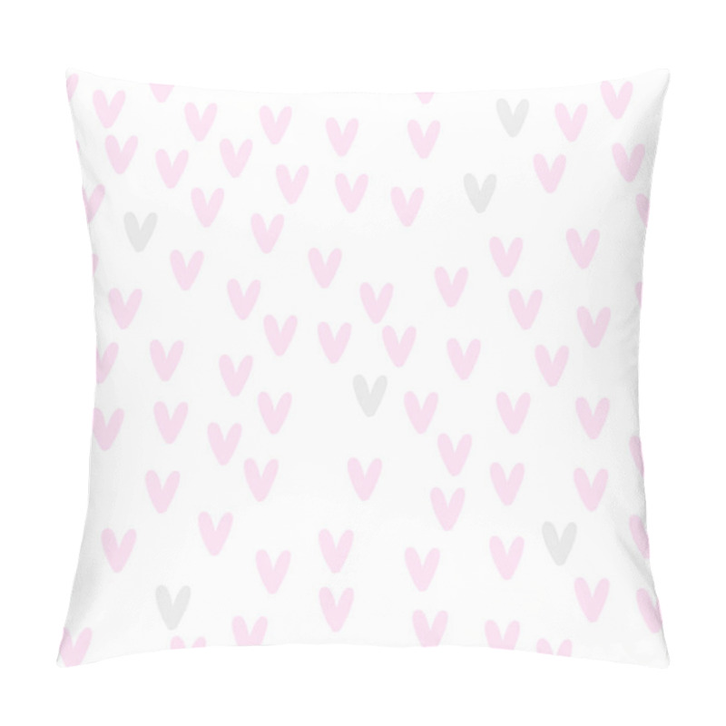 Personality  Pattern About Love With Hearts. Valentine's Day. Wedding Day. For A Banner, Postcard, Poster. Doodle. Handdrawn. Pillow Covers