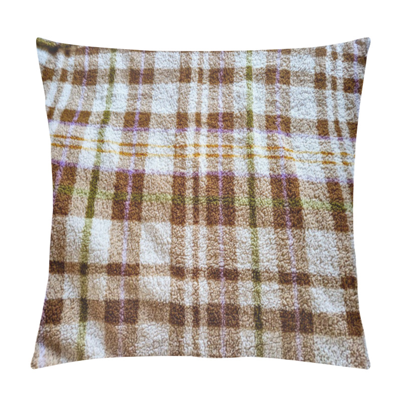 Personality  A Cozy Plaid Blanket Showcasing Warm Earth Tones Perfect For Chilly Nights And Adding Comfort To Any Room. Pillow Covers