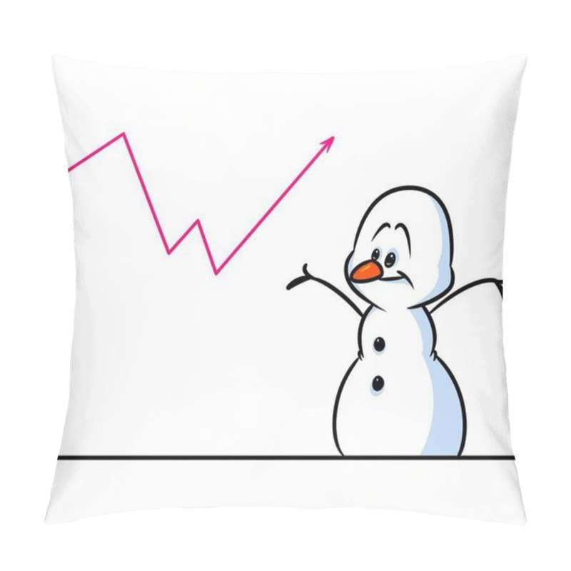 Personality  Christmas Snowman Character Schedule Success Cartoon Pillow Covers