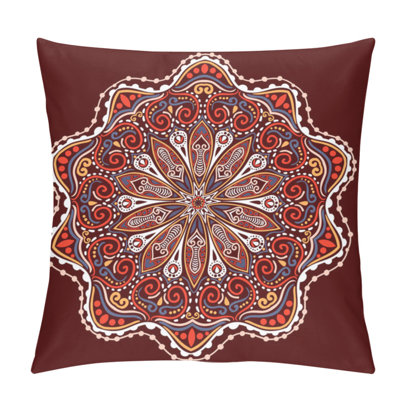 Personality  Ornamental Round Lace Pattern Pillow Covers