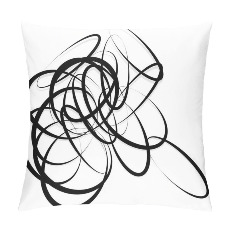 Personality  Random Circles Abstract Element Pillow Covers