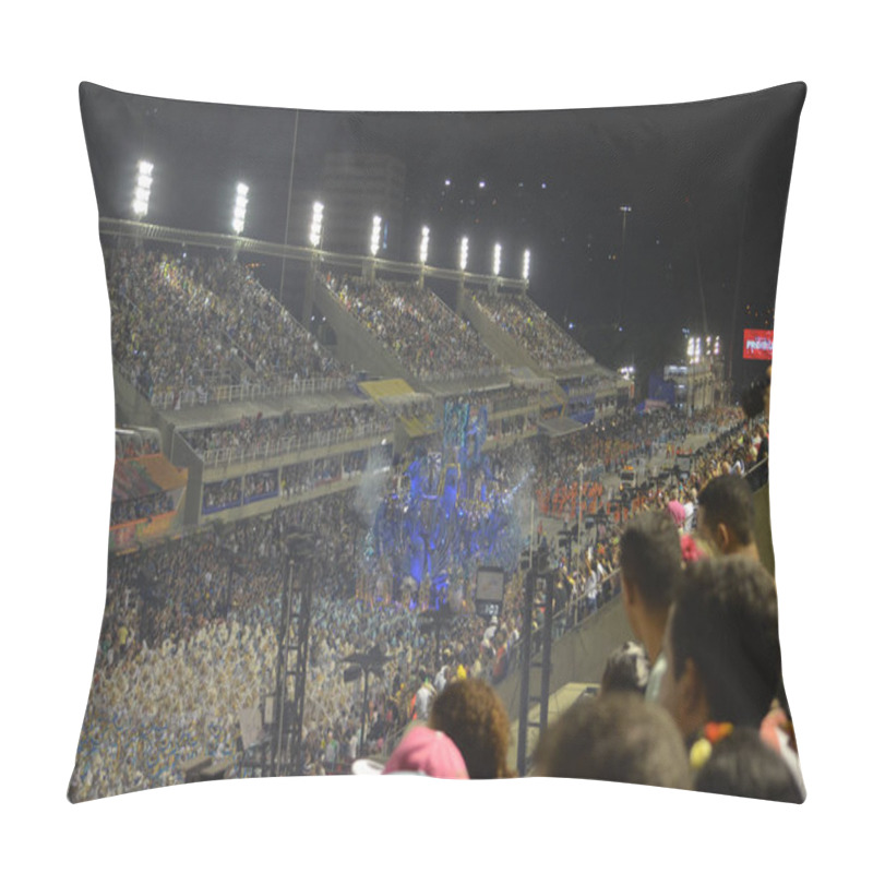 Personality  Carnival Performers At The Sambadrome Marqus De Sapuca, Rio De Janeiro, Brazil Pillow Covers