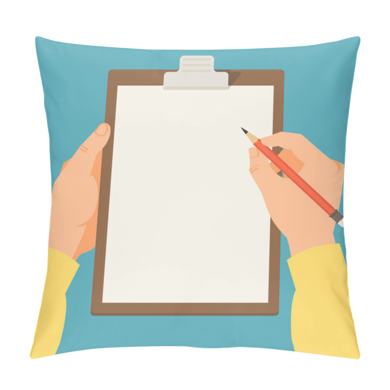 Personality  Clipboard With Blank Paper Pillow Covers