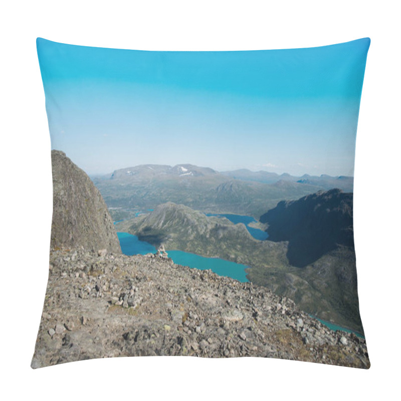 Personality  Beautiful Landscape With Gjende Lake, Besseggen Ridge, Jotunheimen National Park, Norway Pillow Covers