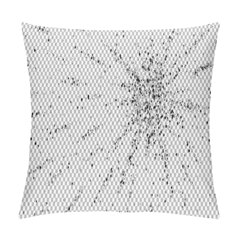 Personality  Scattered Dense Balck Dots. Dark Points Dispersion Pillow Covers