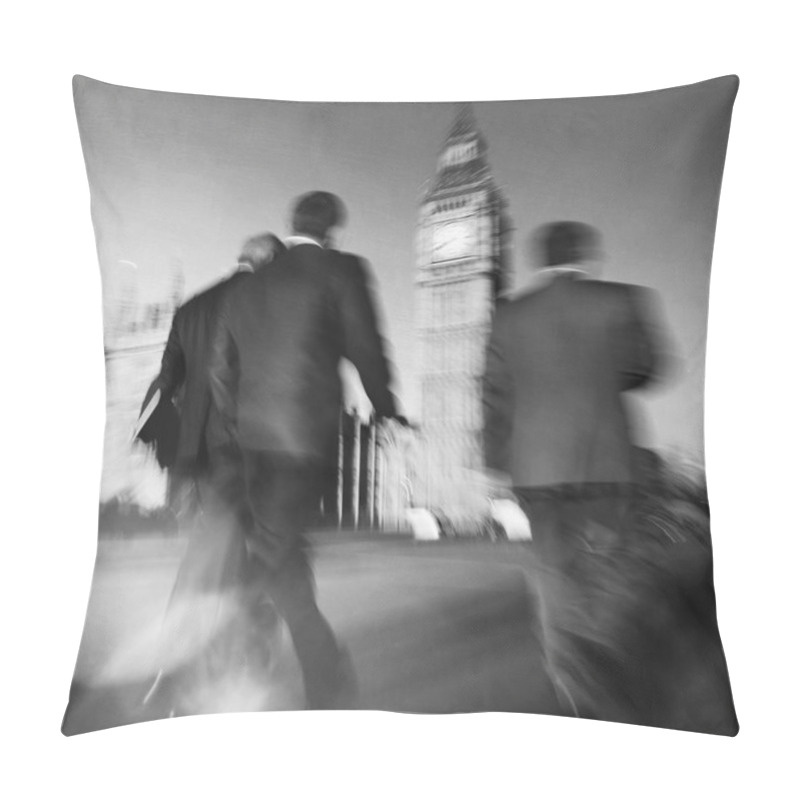 Personality  Business People Walking In City  Pillow Covers