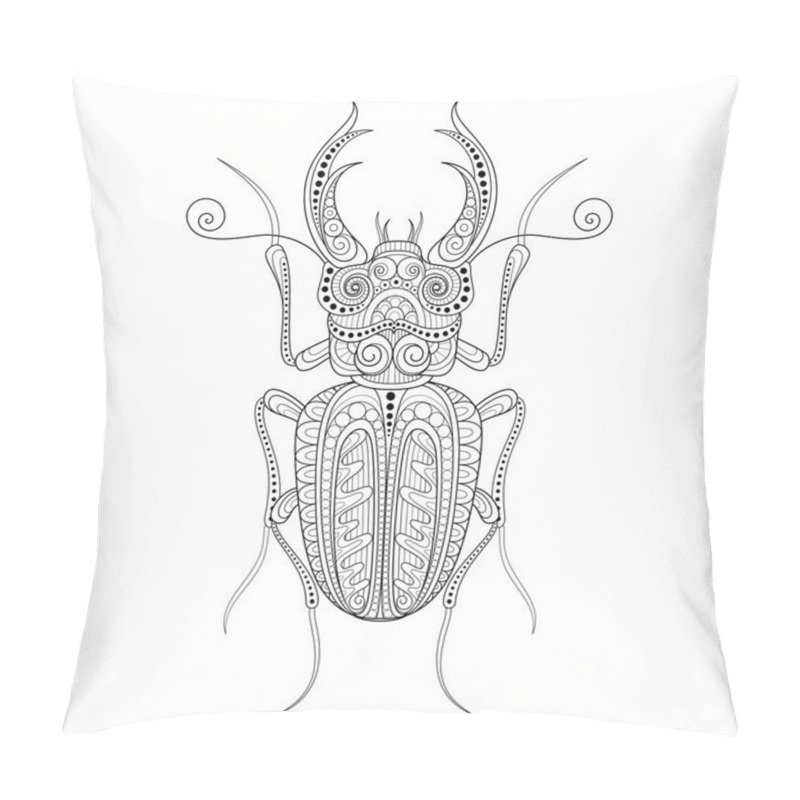 Personality  Decorative Ornate Beetle  Pillow Covers