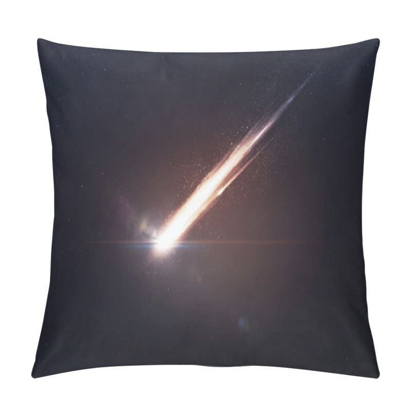 Personality  A Meteor Glowing As It Enters The Earths Atmosphere. Elements Of This Image Furnished By NASA Pillow Covers