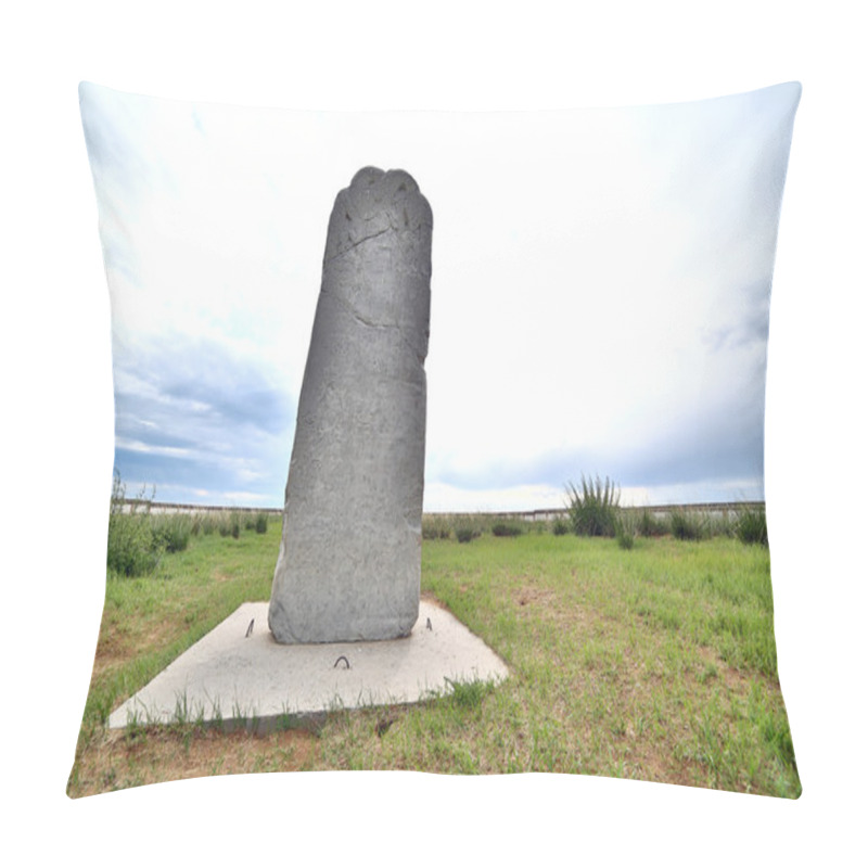 Personality  Orkhon Inscriptions, Oldest Turkic Monuments Pillow Covers