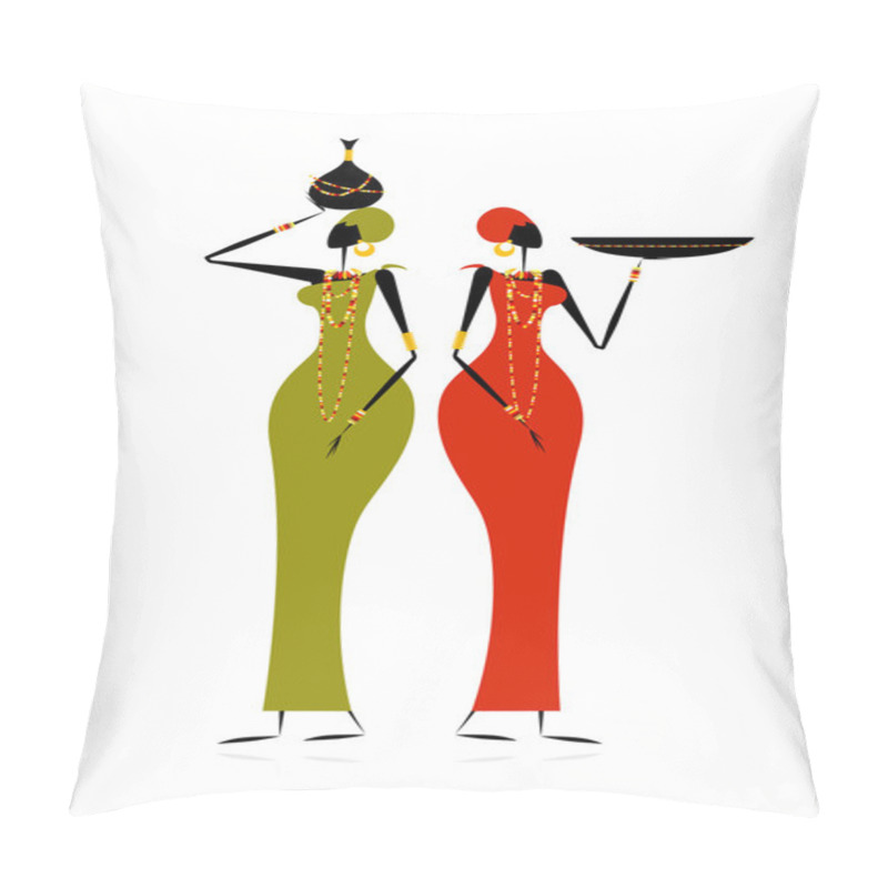 Personality  Ethnic Women With Jugs Pillow Covers