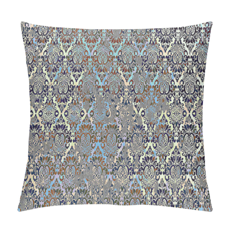 Personality  Carpet And Fabric Print Design With Grunge And Distressed Texture Repeat Pattern  Pillow Covers