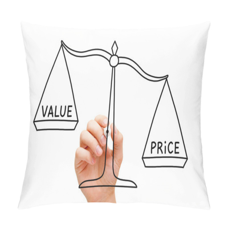 Personality  Price Value Scale Concept Pillow Covers