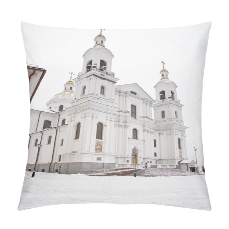 Personality  Cathedral Of Dormition - Assumption Cathedral In Vitebsk. Belarus Pillow Covers