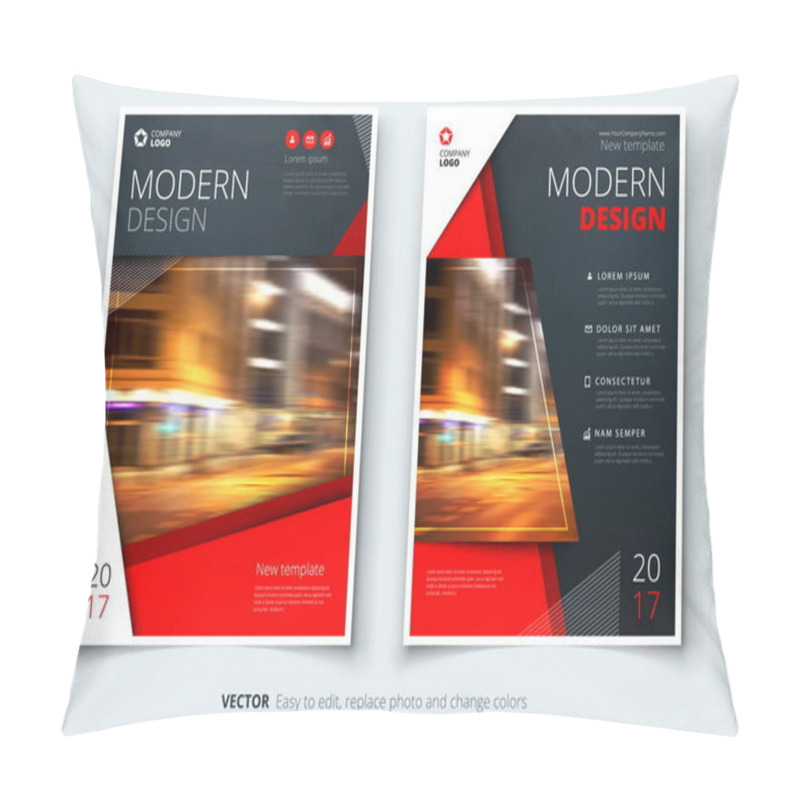 Personality  Cover Design For Brochure, Flyer, Report, Catalog, Presentation, Poster. Modern Layout Template In A4 Size Pillow Covers