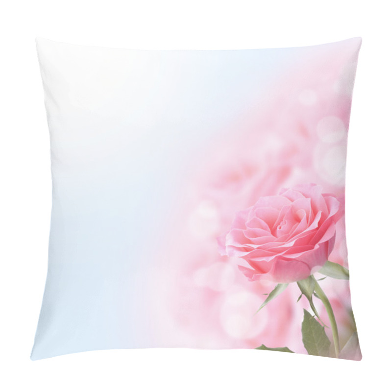 Personality  Beautiful Pink Rose Pillow Covers