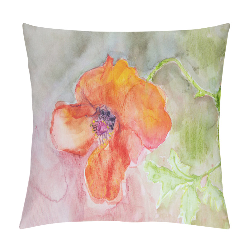 Personality  View Into A Poppy. Pillow Covers