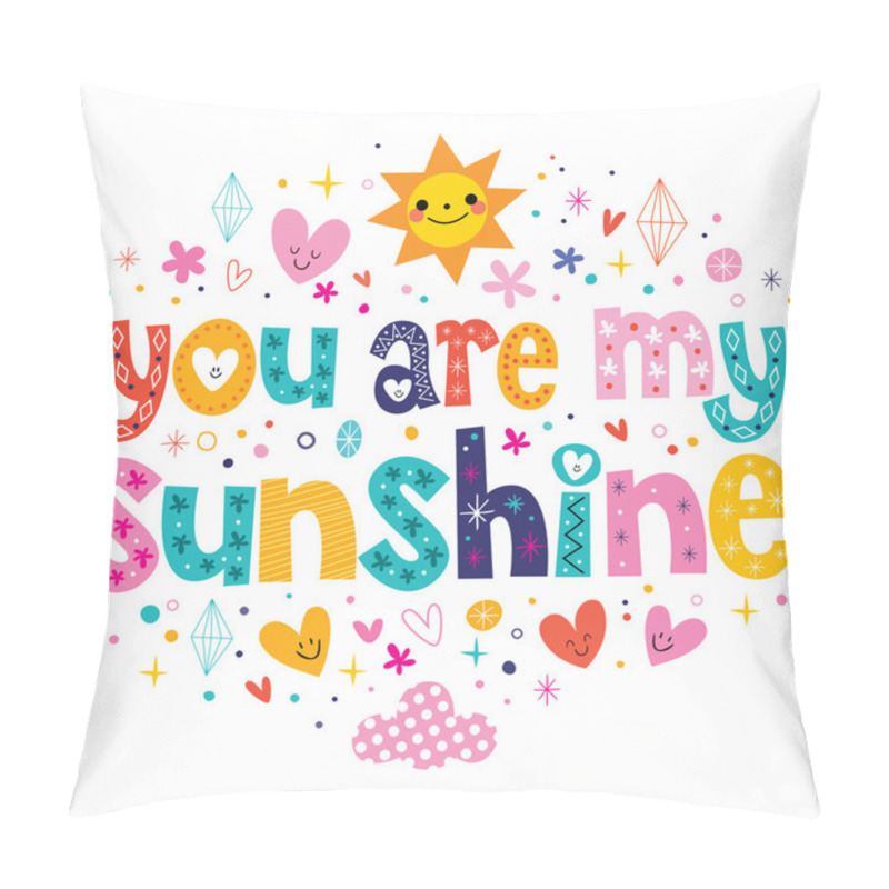 Personality  You Are My Sunshine Card Pillow Covers