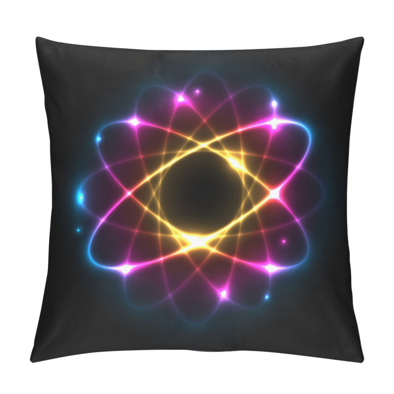 Personality  Atom - Vector Illustration Pillow Covers