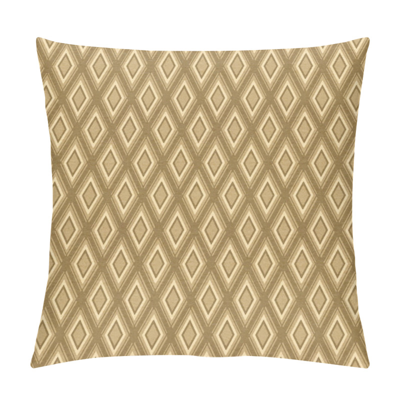 Personality  Brown Textured Paper With Diamond Pattern Pillow Covers