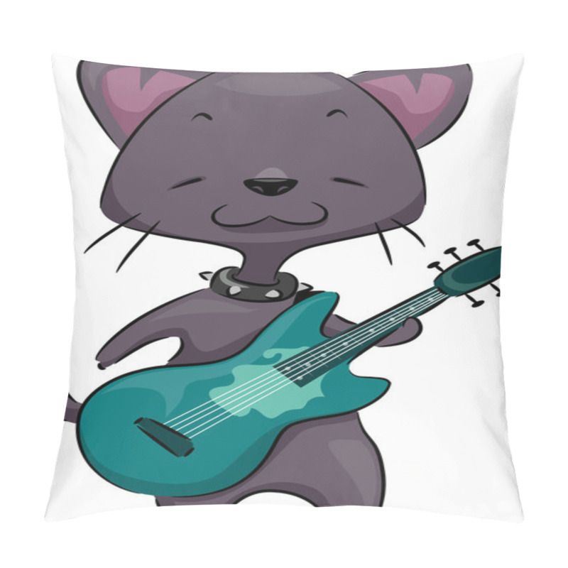 Personality  Cat Guitar Pillow Covers