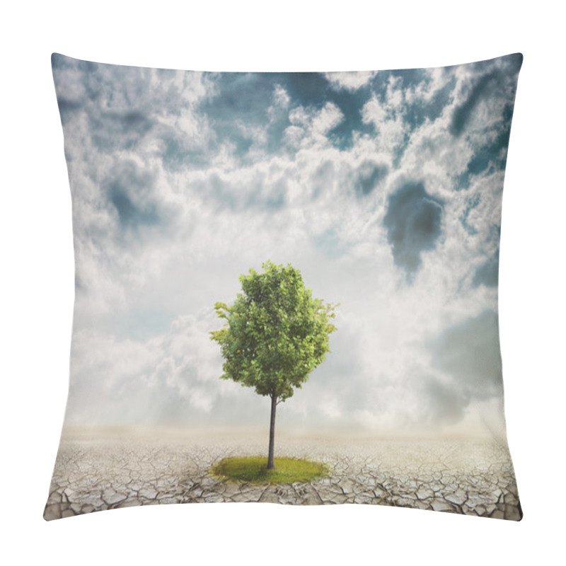 Personality  Lonely Tree In The Desert Pillow Covers