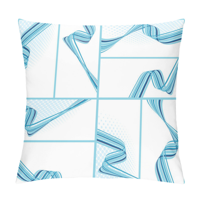 Personality  Abstract Wavy Backgrounds Pillow Covers