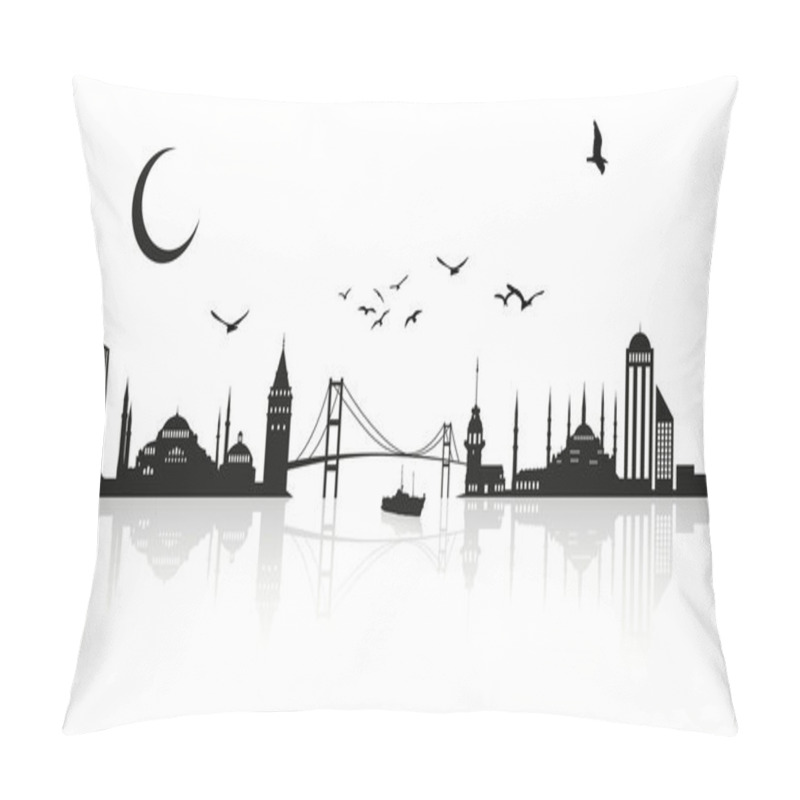 Personality  Istanbul Silhouette Pillow Covers